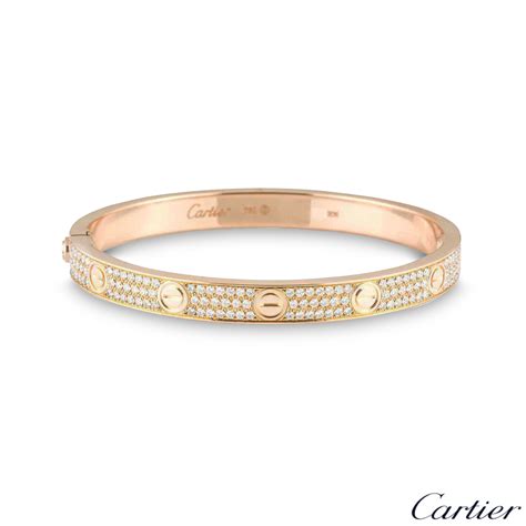 cartier love bracelet diamond|cartier bracelet full diamond price.